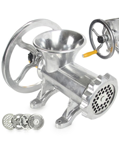 GROSSAG HAND FLEISCHWOLF MEAT MINCER MANUAL METALL SET SPRITZGEBÄCK