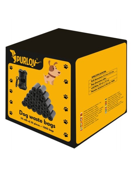 Hundekotbeutel Set 1000 Stück plus Etui