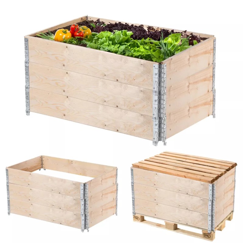 Palettenrahmen Aufsatzrahmen Hochbeet...