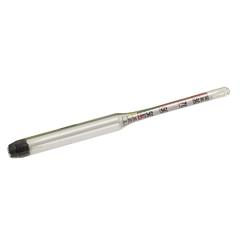 Alkoholmeter Alkoholmesser 0-96% Spirtometer...