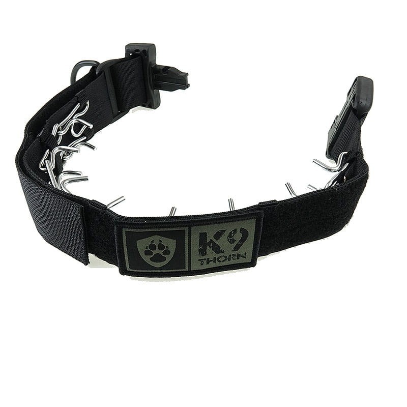 Halsband schwarz mit ITW Nexus-Schnalle.