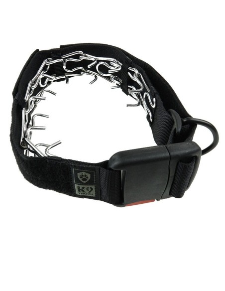 Halsband schwarz mit ITW Nexus-Schnalle.