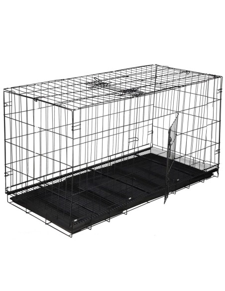 Hundekäfig Metall Transportkäfig Auto Transportbox faltbar Drahtkäfig