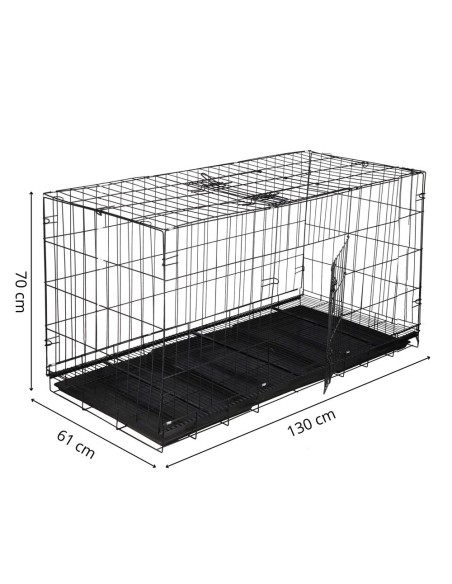 Hundekäfig Metall Transportkäfig Auto Transportbox faltbar Drahtkäfig
