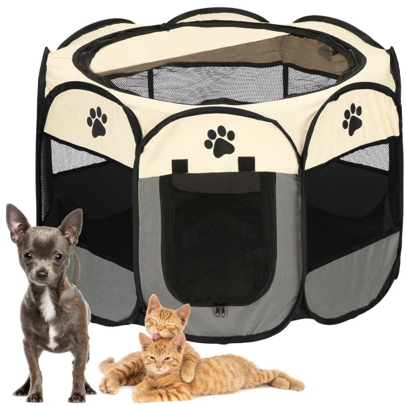 Welpenauslauf faltbar Welpenzaun Hunde Freilaufgehege...