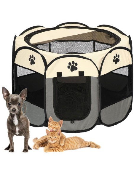 Welpenauslauf faltbar Welpenzaun Hunde Freilaufgehege Welpenlaufstall