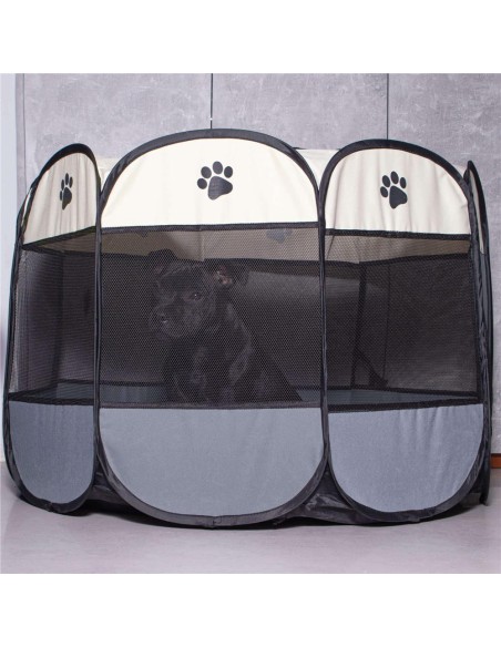 Welpenauslauf faltbar Welpenzaun Hunde Freilaufgehege Welpenlaufstall