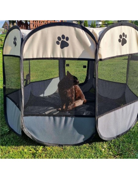 Welpenauslauf faltbar Welpenzaun Hunde Freilaufgehege Welpenlaufstall