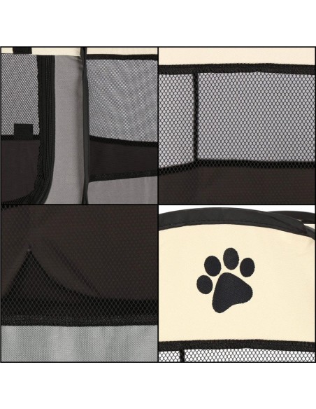 Welpenauslauf faltbar Welpenzaun Hunde Freilaufgehege Welpenlaufstall