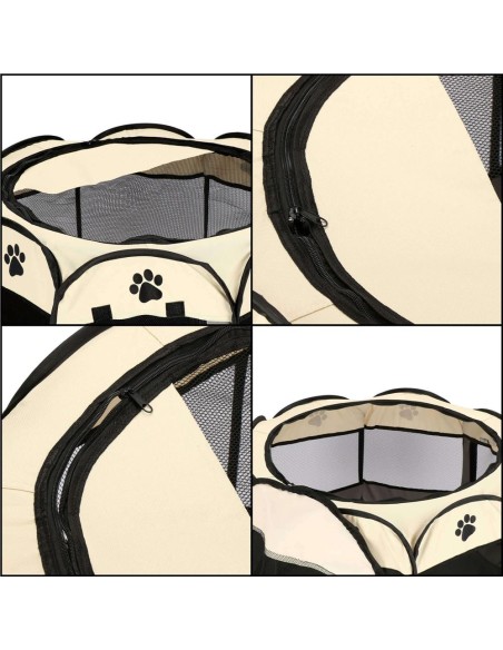 Welpenauslauf faltbar Welpenzaun Hunde Freilaufgehege Welpenlaufstall