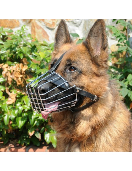 Dingo Mettal Maulkorb mit Kunststoffgitter