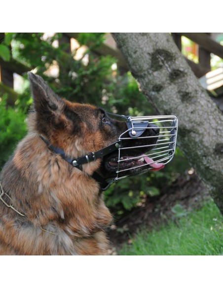 Dingo Mettal Maulkorb mit Kunststoffgitter