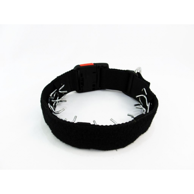 Halsband schwarz mit ITW Nexus-Schnalle.