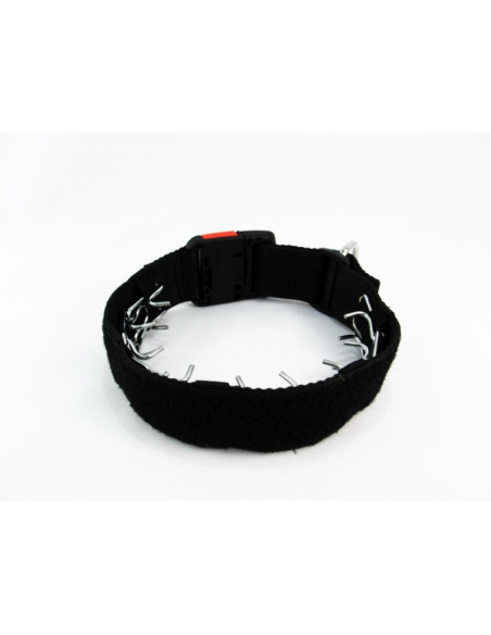 Halsband schwarz mit ITW Nexus-Schnalle.