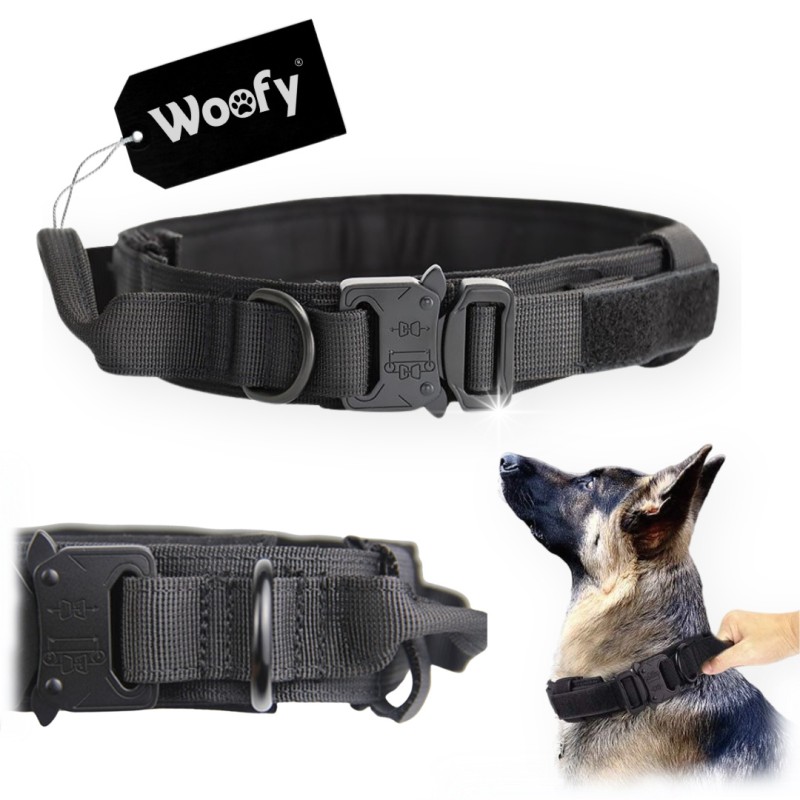 Taktisches Hundehalsband für große Hunde mit...