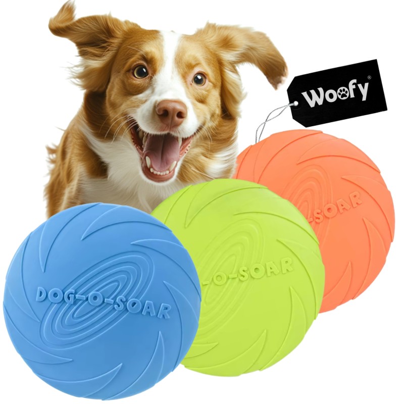 3er-Set Frisbee für Hunde – Wurfscheiben zum Apportieren...