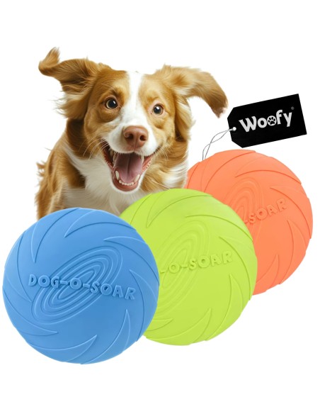 3er-Set Frisbee für Hunde – Wurfscheiben zum Apportieren & Spielen – 22 cm
