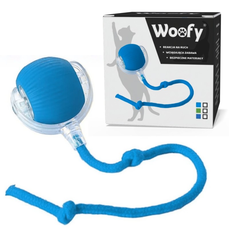 Interaktiver Ball für Hund & Katze USB LED...