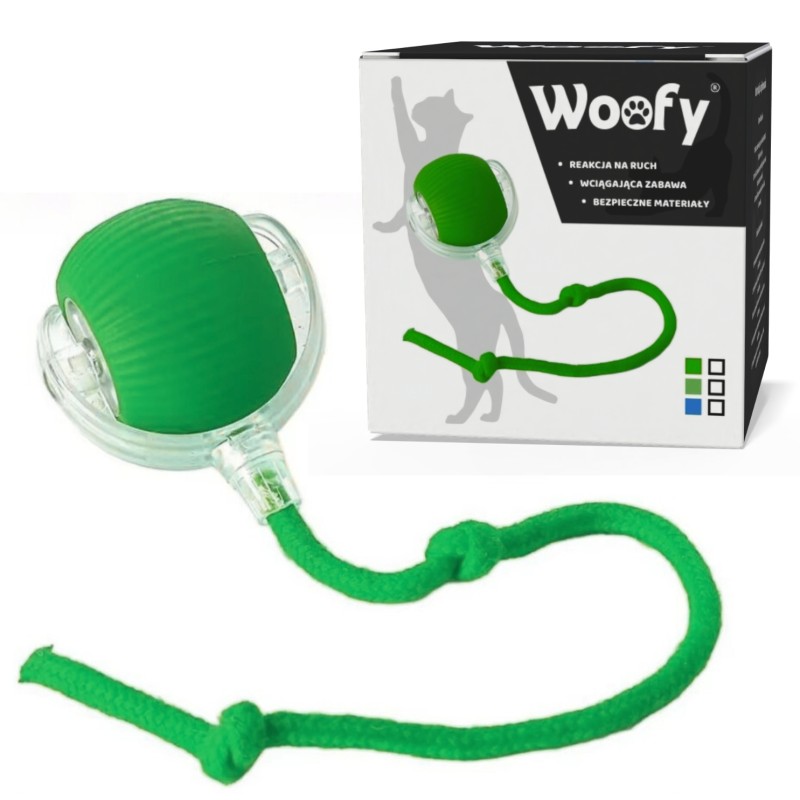 Interaktiver Ball für Hund & Katze USB LED...