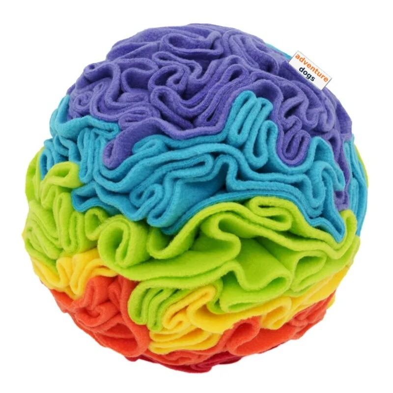 Schnüffelball Regenbogen für Hunde 20 cm XL