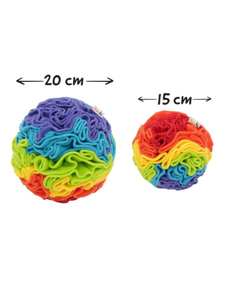 Schnüffelball Regenbogen für Hunde 20 cm XL