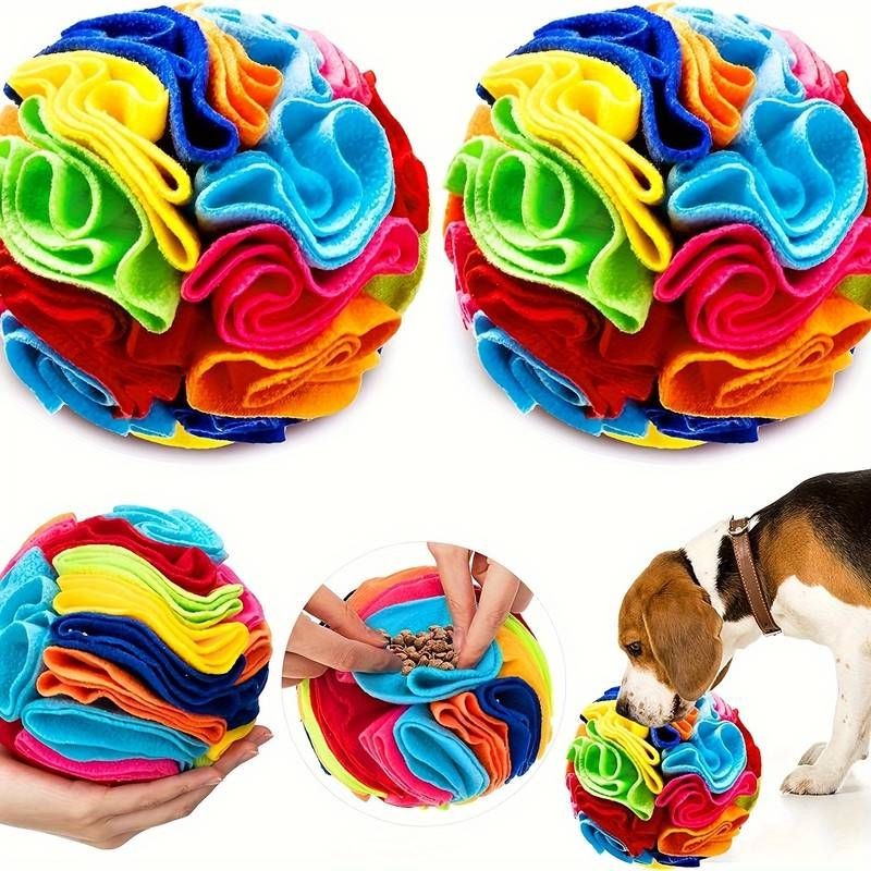 Schnüffelball Regenbogen für Hunde 20 cm XL