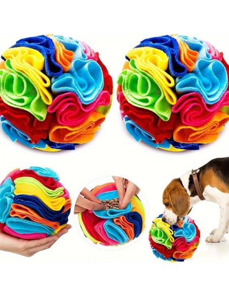 Schnüffelball Regenbogen für Hunde 20 cm XL