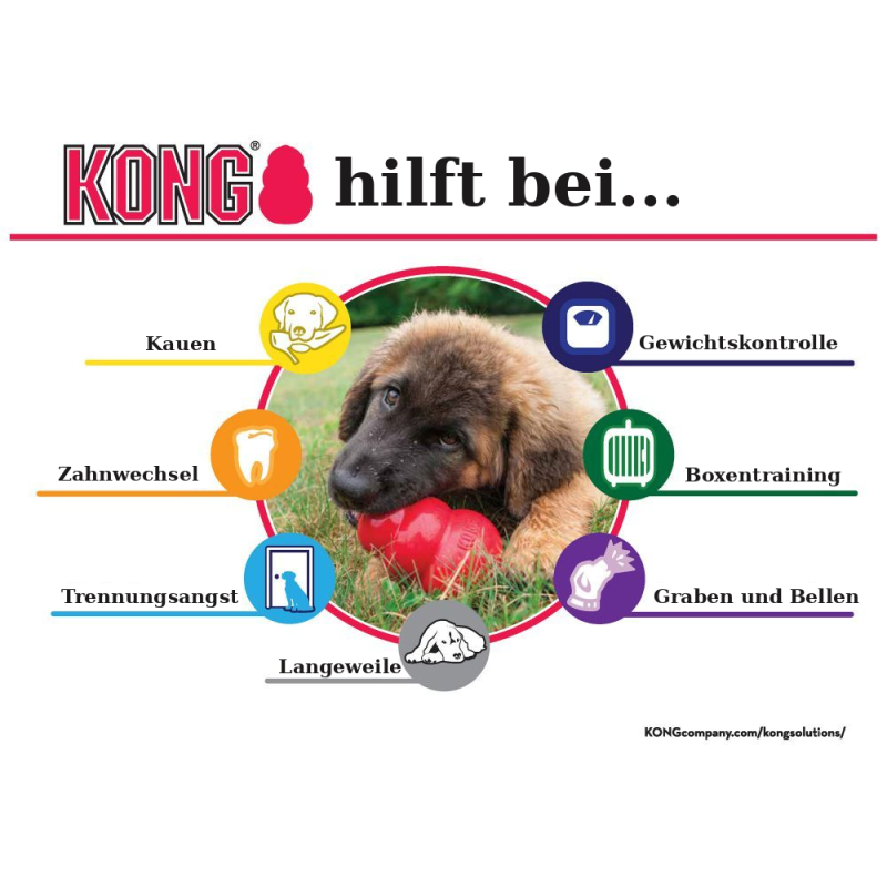 KONG® Classic Rot – Robustes Hundespielzeug aus...