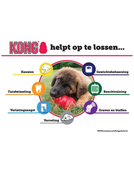 KONG® Classic Rot – Robustes Hundespielzeug aus Naturkautschuk