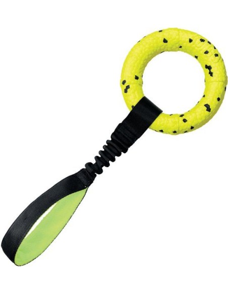 KONG Reflex Zerrspielzeug für Hunde, gelb, 40 x 14,5 x 3 cm