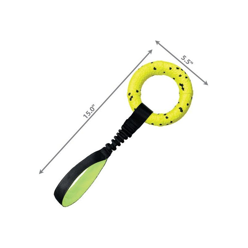 KONG Reflex Zerrspielzeug für Hunde, gelb, 40 x...