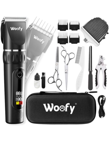 Leise Hundeschermaschine 18-in-1 mit Etui