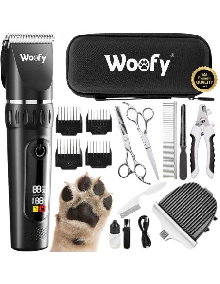 Leise Hundeschermaschine 18-in-1 mit Etui