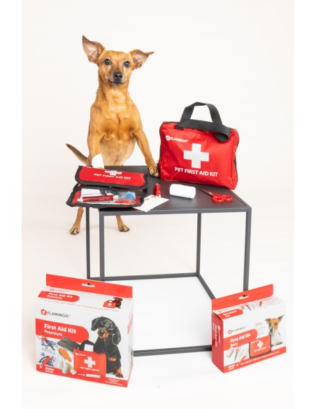 Flamingo Erste-Hilfe-Set Resku Basis für Hunde & Katzen Tier