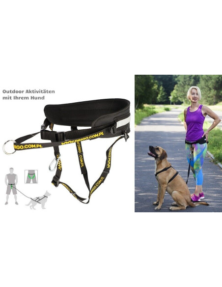 Canicross Komplett Lauf-Gürtel+Hundeleine