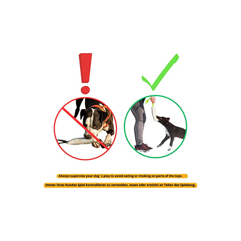 Dingo Beißwülste Wolle mit Griff Bungee