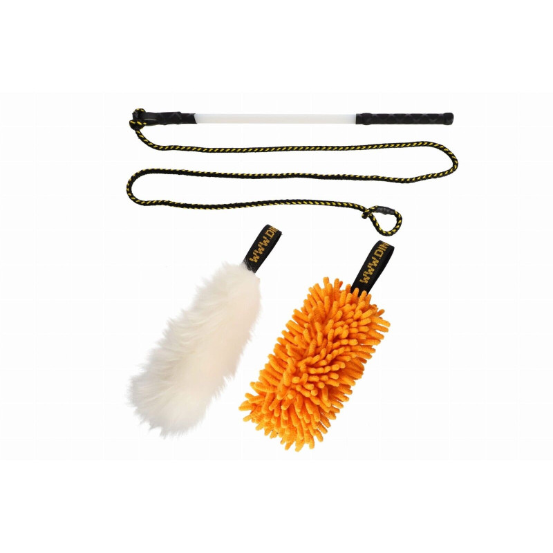 Dingo Angelrute Spielzeug mit Schnur Mop Orange + Schaff...