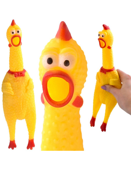 Hundespielzeug quietscher Huhn
