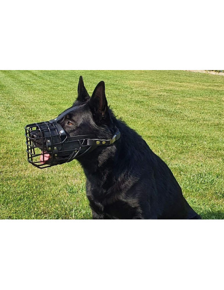Gummierte Metallmaulkorbe für Hund Deutscher Schäferhund