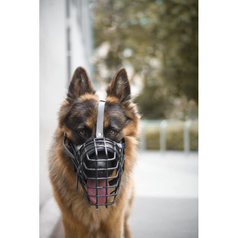 Gummierte Metallmaulkorbe für Hund Deutscher...