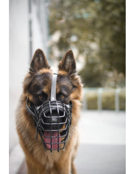 Gummierte Metallmaulkorbe für Hund Deutscher Schäferhund