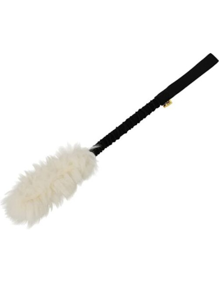 Dingo Hundespielzeug Naturfell mit Bungee-Griff