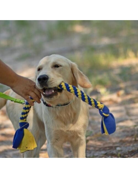 Hund Schlepper Fleece geflochten mit Schwänzen 60 cm