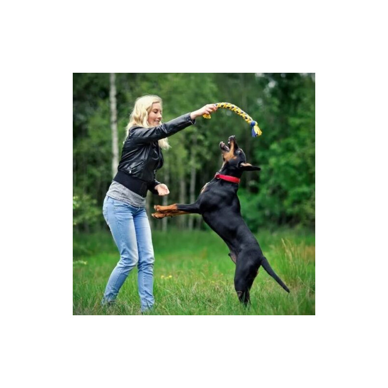 Hund Schlepper Fleece geflochten mit Schwänzen...