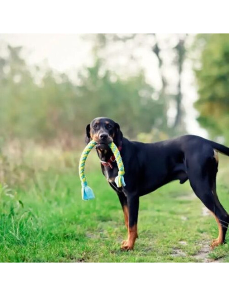 Hund Schlepper Fleece geflochten mit Schwänzen 60 cm