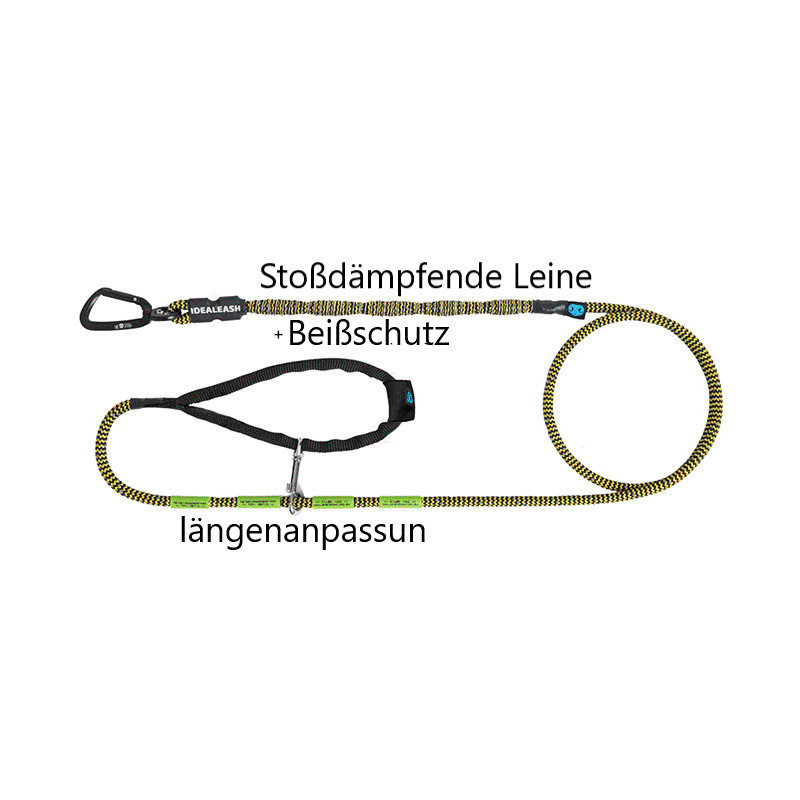 Anti-Zug Hundeleine mit Ruckdämpfer und...