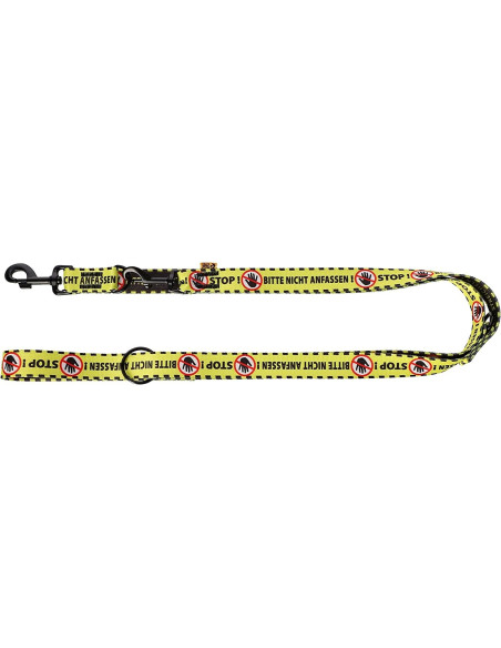 Hundeleine Gelb verlängert Stop Bitte Nicht Anfassen! Doppelklebeband