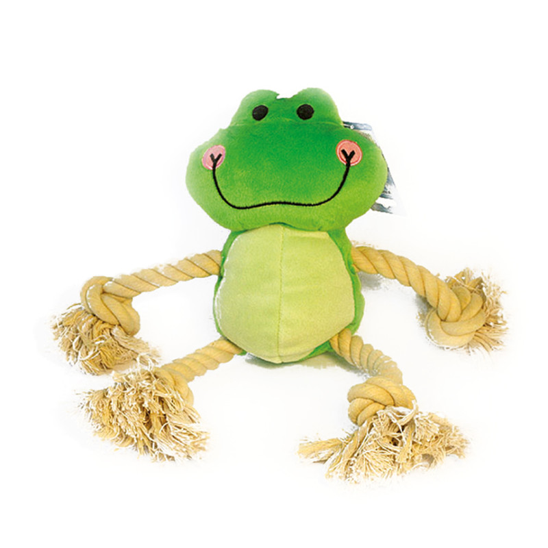 Plüschtier für Hunde - Frosch 36cm mit Quietsche