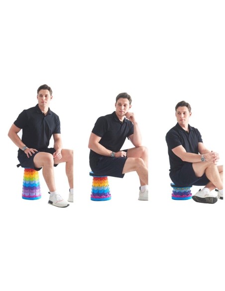 Tragbarer Klappstuhl Klapphocker Verstellbarer Höhenverstellbar Hocker Teleskop