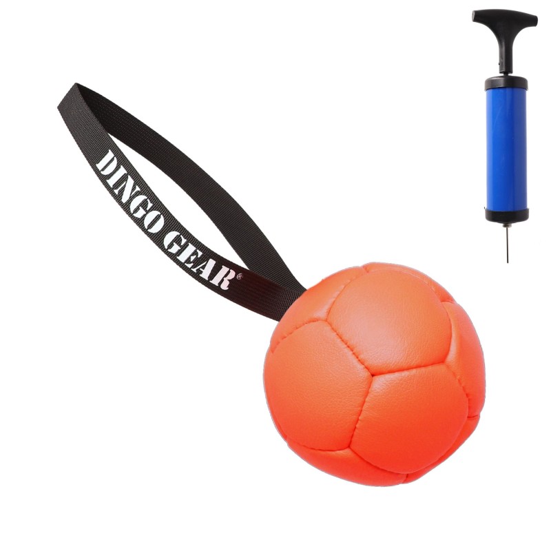 Hundespielzeug Trainings Ball aus Eco Leder mit Pumpe